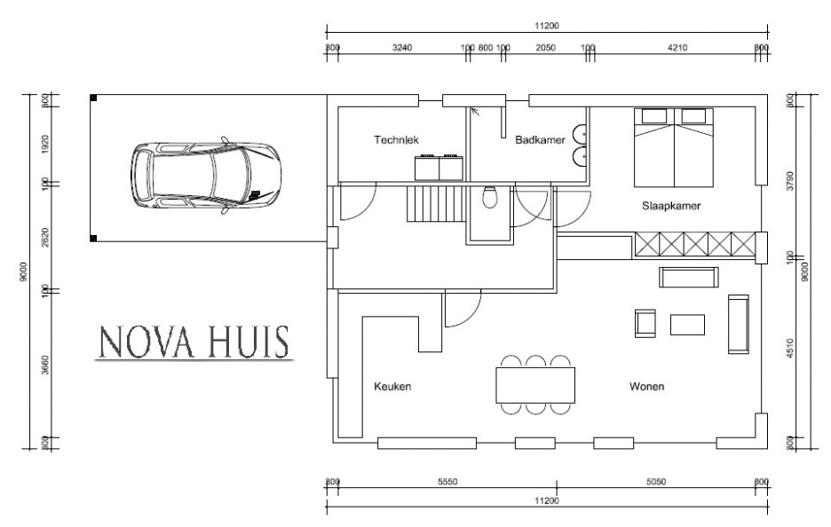 NOVA-HUIS 281 moderne levensloopbestendige woning met kleine verdieping onderhoudsvrij