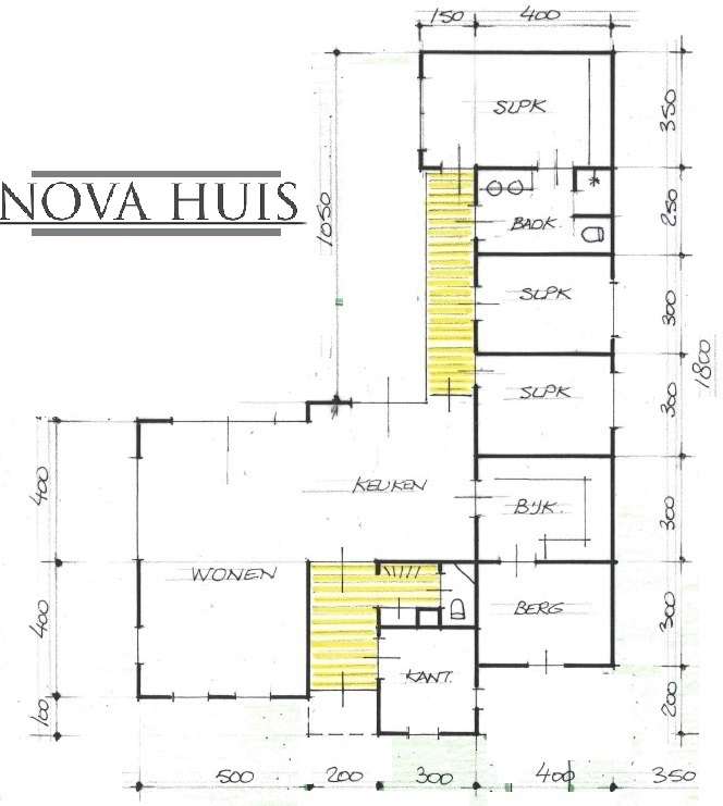 NOVA-HUIS A41 moderne bungalow met plat dak alles begane grond 1 2 3 4 slaapkamers
