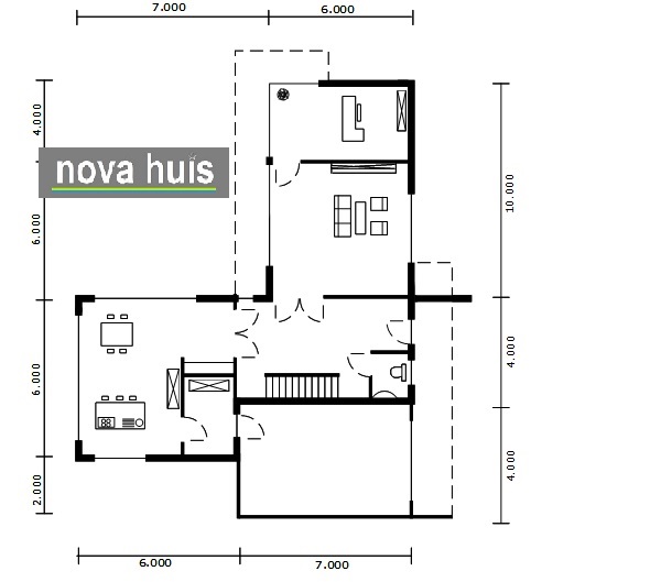 NOVA-HUIS moderne villawoning in kubistische bouwstijl gevels met natuursteen energieneutraal bouwen K18