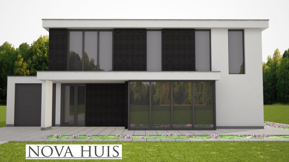 NOVA-HUIS mooie strakke moderne  woning met overdekt terras M308 v1