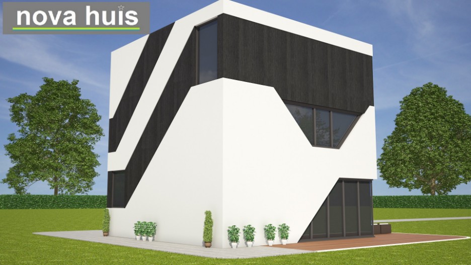 NOVA-HUIS.NL kubus-woningen moderne kubistische woning ontwerpen moderne materialen bouwmethode K64