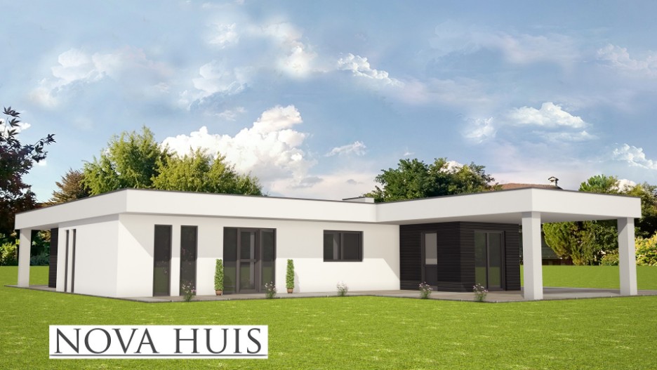Vrijstaande Prefab bungalow ontwerpen en bouwen met NOVA-HUIS type 82