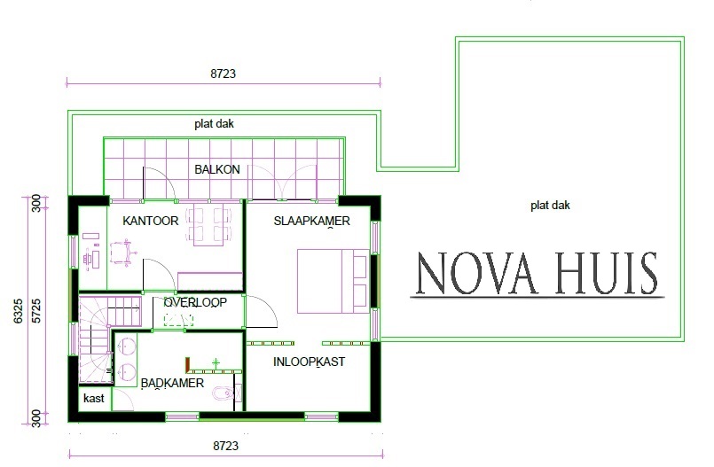Zelf uw nieuwe moderne B&B woning  ontwerpen en bouwen samen met NOVA-HUIS K204 