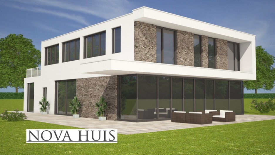 ik ontwerp mijn eigen moderne villa in staalframe samen met Architect NOVA-HUIS villabouw K184