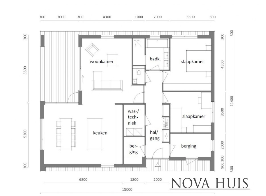 A150 BUNGALOW NOVAHUIS laagbouw energieneutraal