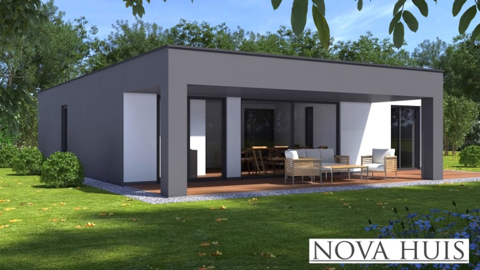 A151 NOVAHUIS energieneutrale bungalow bouwen met staalframe ATLANTA MBS