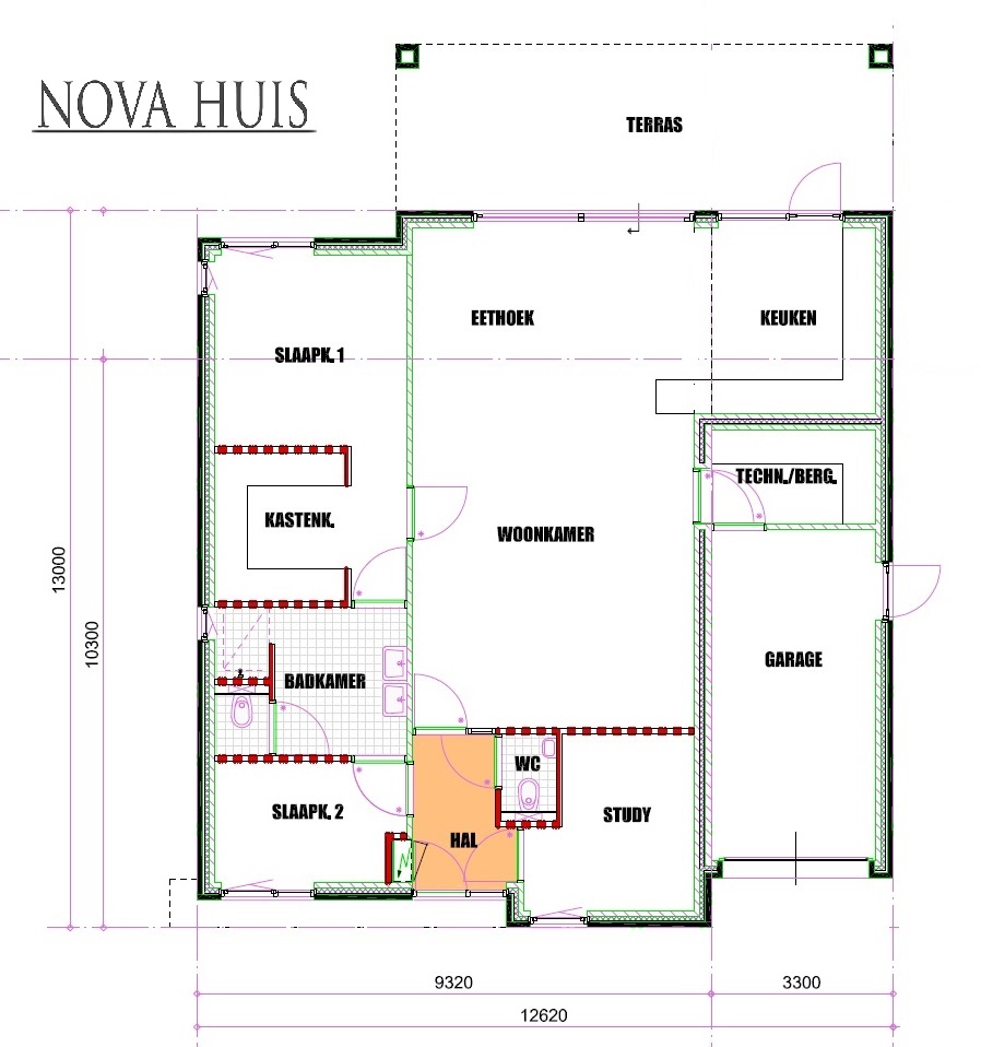 A151 NOVAHUIS energieneutrale bungalow bouwen met staalframe ATLANTA MBS