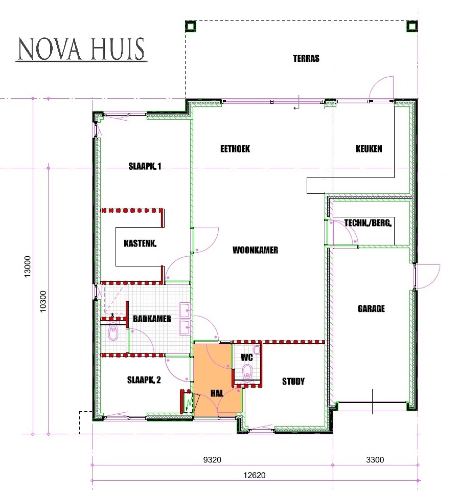A151 NOVAHUIS energieneutrale bungalow bouwen met staalframe ATLANTA MBS