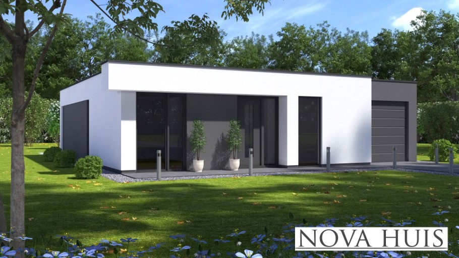 A151 NOVAHUIS energieneutrale bungalow bouwen met staalframebouw Nederland 