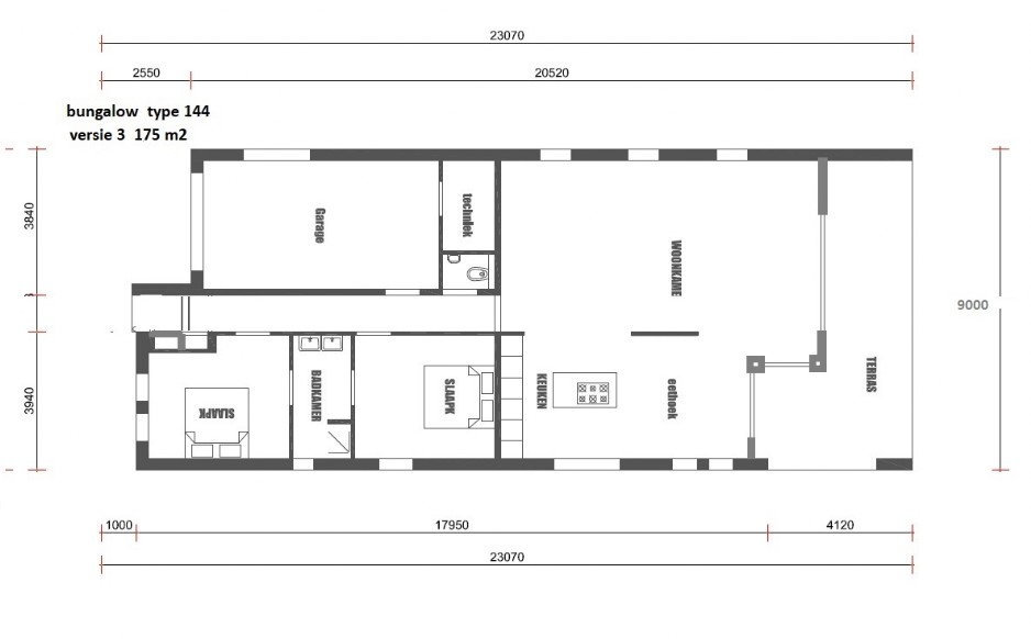 NOVA-HUIS type 144  levensloopbestendige bungalow veel glas ATLANTA MBS Staalframebouw