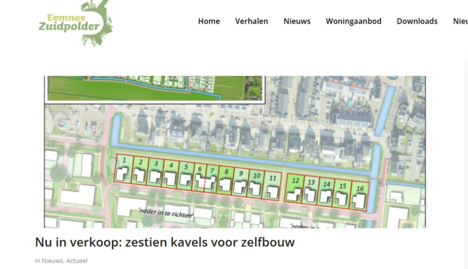 Eemnes vrije kavels zuidpolder