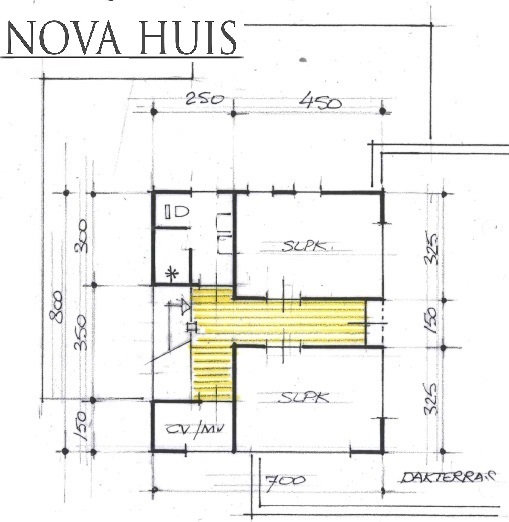 Gelijkvloerse woning met gastenverdieping kleine verdieping Moderne uitvoering NOVA-HUIS K232