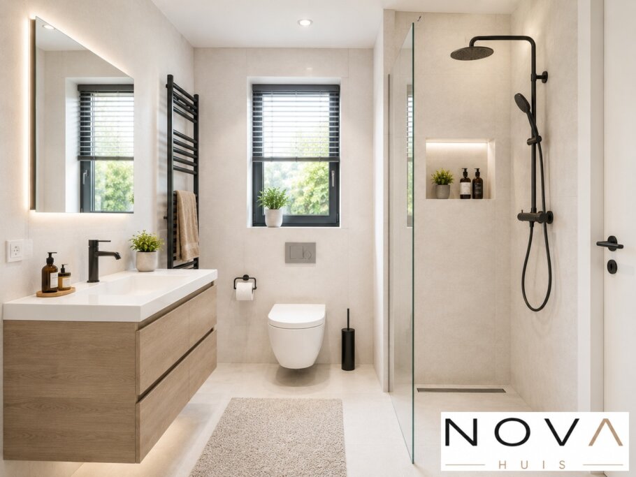 Modern interieur van levensloopbestendige woning A-154 met luxe leefkeuken en veel daglicht