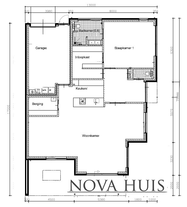 Levensloopbestendige woning bungalow met 1 bouwlaag energieneutraal bouwen staalframe A46 NOVA-HUIS