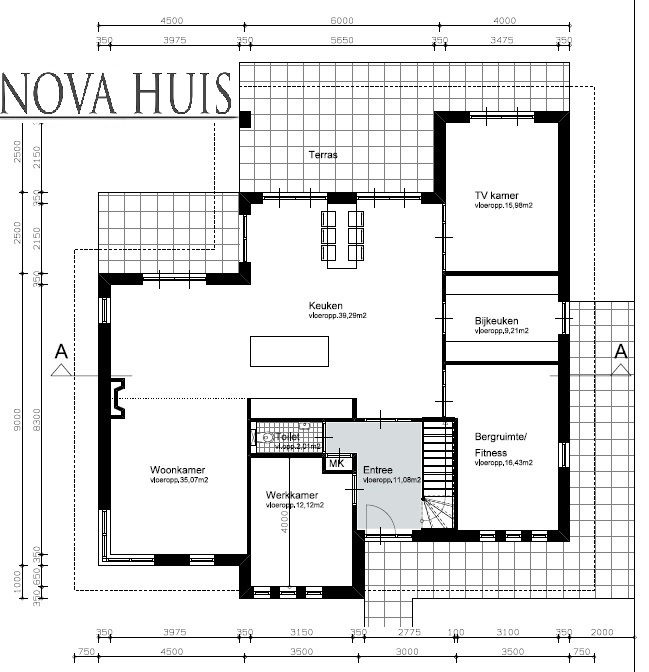 Modern Frank Lloyd Wright inspired house haus villa by NOVA-HUIS K228 