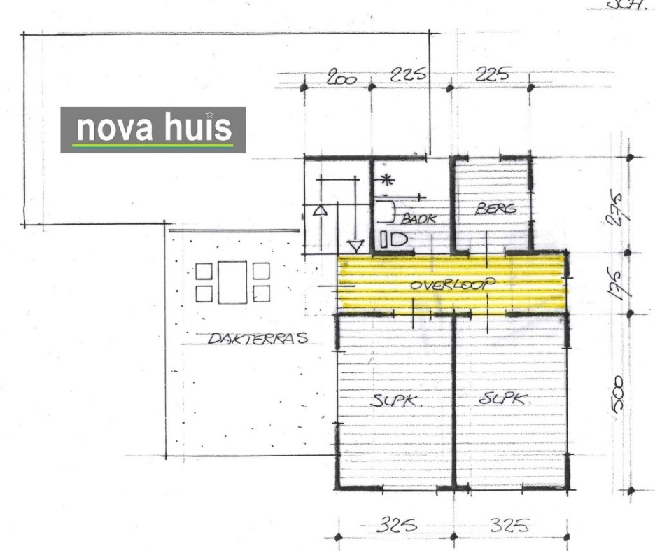 Moderne eigentijdse  kubistische villa woning met veel licht en dakterras en strakke gevelbekleding K128 