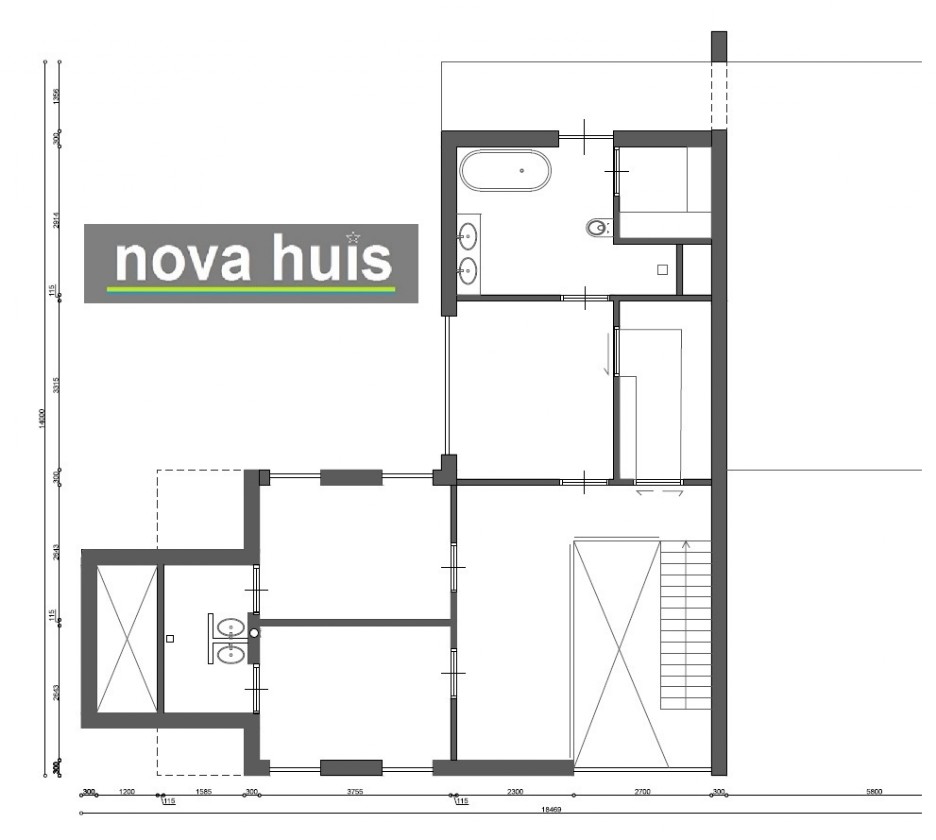 Moderne kubistische woning met veel licht glas overstekken grote garage onderhoudsvrije materialen K131 