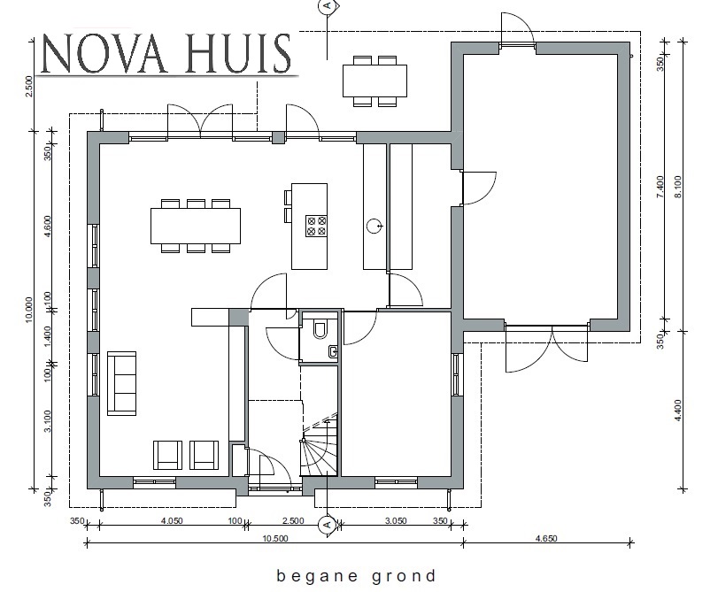 Moderne woning met hellend dak kap en garage NOVA-HUIS 69 Moderne woning met hellend dak kap en garage NOVA-HUIS 69
