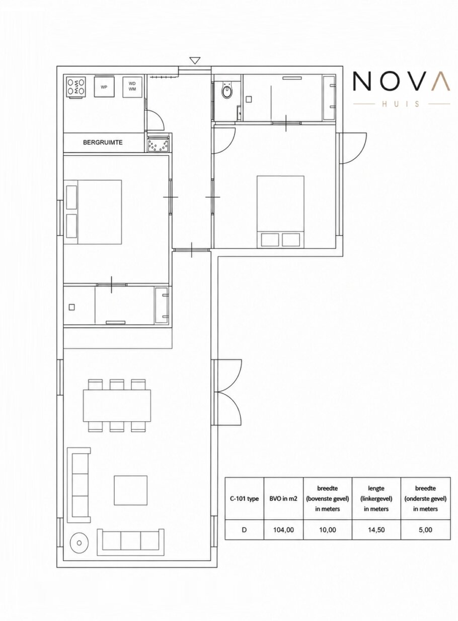 de vele mogelijkheden van plattegronden en indelingen ontwerr N-101