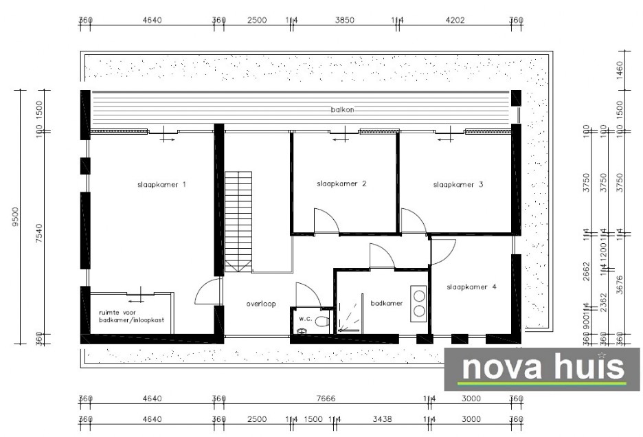 Mooie moderne kubistische villa met grote garage  gastenruimte groot balkon energieneutraal bouwen K110