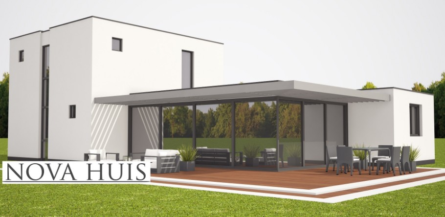 NOVA-HUIS  K329 levenloopbestendige met verdieping bouwen met Staalframebouw Nederland