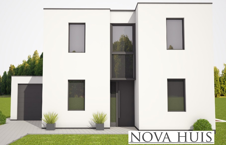 NOVA-HUIS  K329 levenloopbestendige met verdieping bouwen met Staalframebouw Nederland
