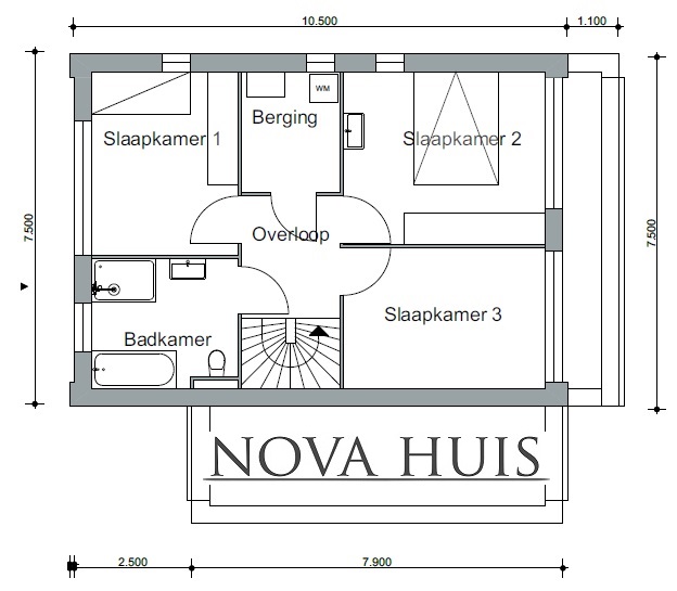 NOVA-HUIS  Schuurwoning met kap energieneutraal passief ontwerpen en bouwen M80 