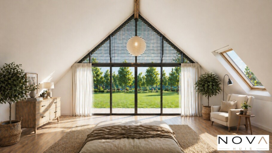 NOVA-HUIS Schuurwoning type 129 PREFAB staalframebouw Nederland 
