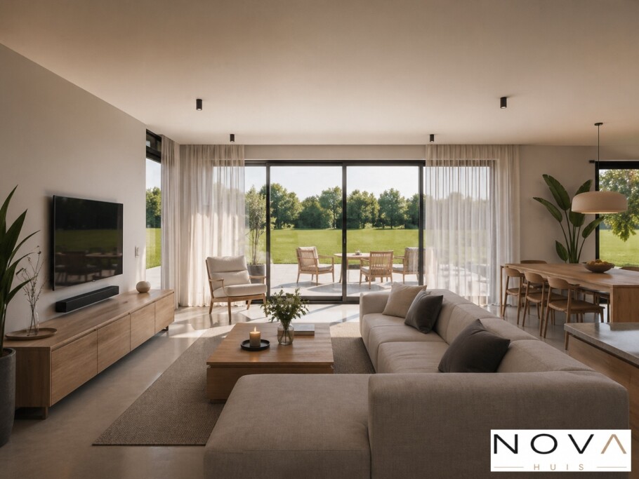 NOVA-HUIS Schuurwoning type 129 PREFAB staalframebouw Nederland 