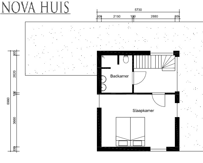 NOVA-HUIS 281 moderne levensloopbestendige woning met kleine verdieping onderhoudsvrij