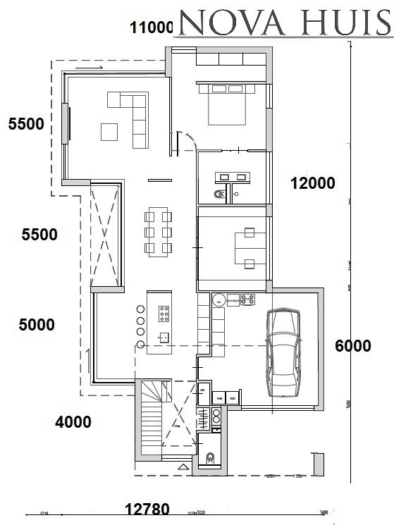 NOVA-HUIS 347 moderne levensloopbestendige woning staalframebouw ATLANTA MBS