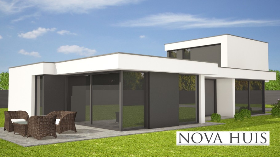 NOVA-HUIS 347 moderne levensloopbestendige woning staalframebouw Nederland
