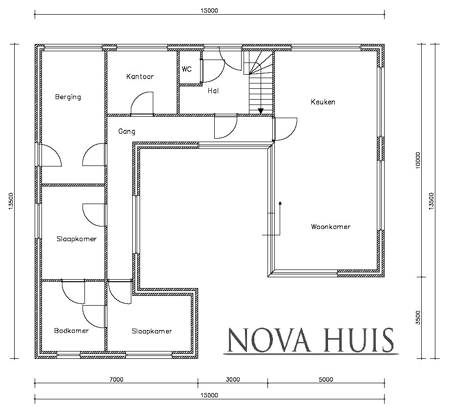 NOVA-HUIS 9 patiobungalow staalframe alles gelijkvloers moderne huis ontwerp energiezuinig