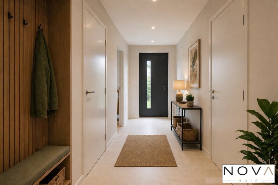 NOVAHUIS  type A150 interieur foto moderne woonkamer keuken badkamer slaapkamer