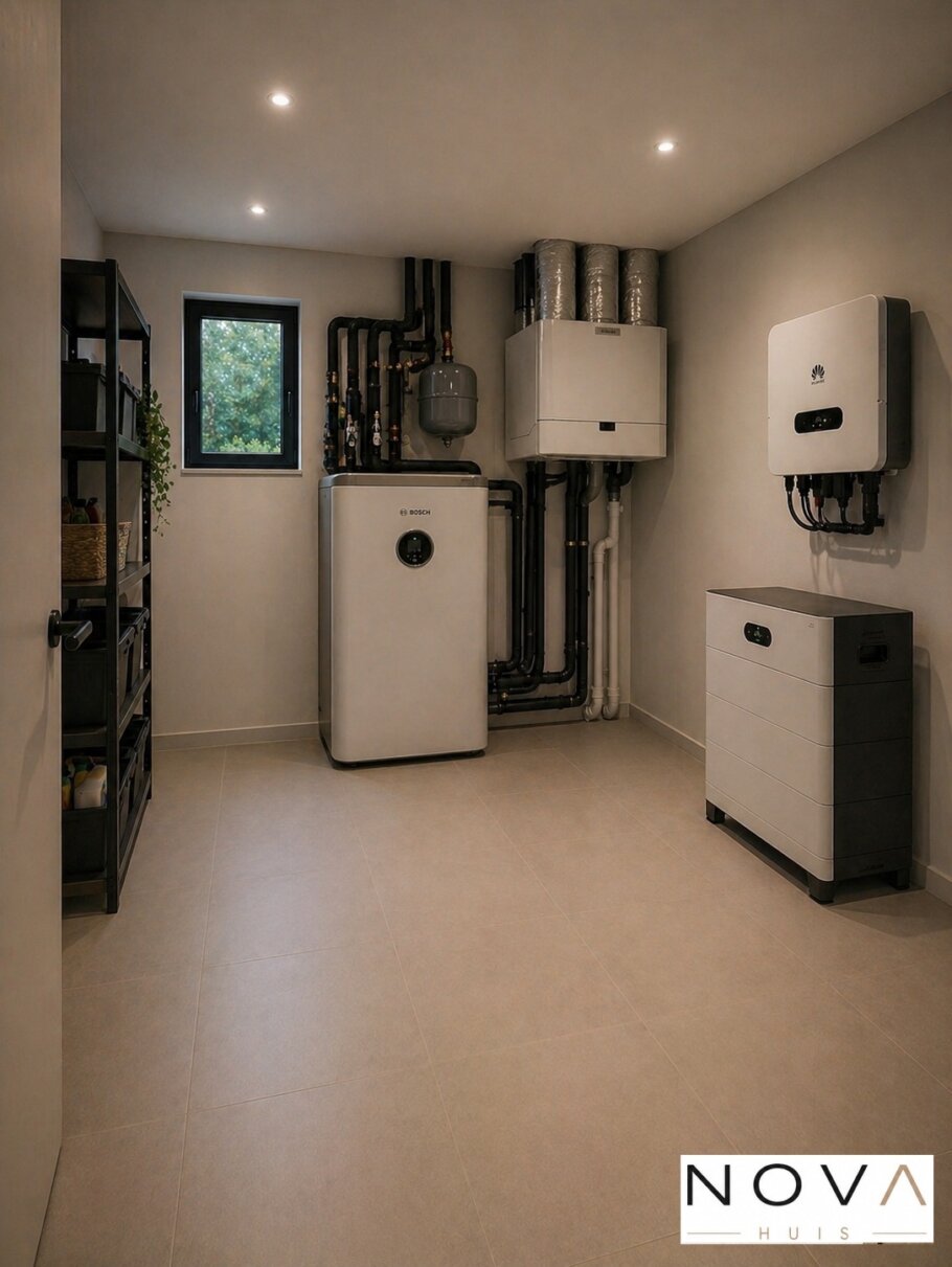 NOVAHUIS  type A150 interieur foto moderne woonkamer keuken badkamer slaapkamer