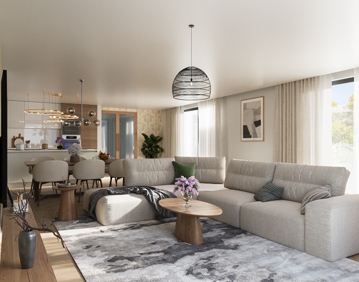 NOVA HUIS A178 bungalow met plat dak en grote berging staalframebouw Nederland (