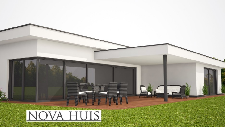 NOVA HUIS A 98 moderne levensloopbestendige bungalow energieneutraal warmtepomp hoge plafonds