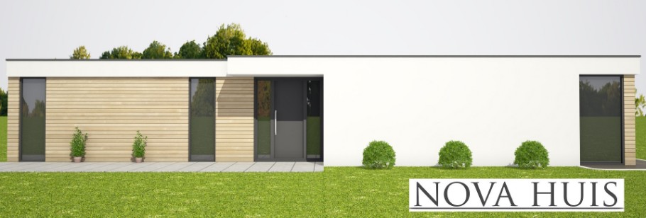 NOVA-HUIS A100 v2 levensloopbestendige Bungalow woning energieneutraal staalframebouw Nederland 