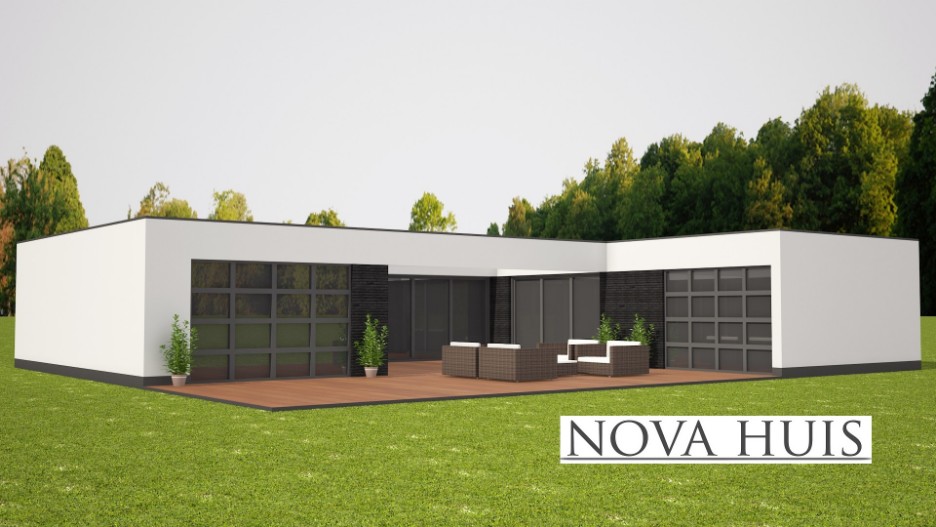 NOVA-HUIS A104 Patiobungalow levensloopbestendige woning ATLANTA MBS staalframebouw 