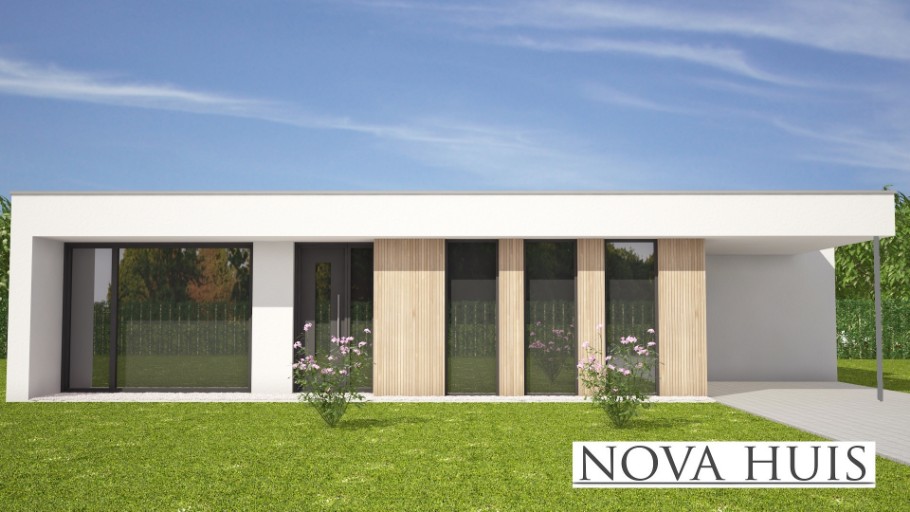 NOVA-HUIS A107 levensloopbestendige woningen casco met Staalframebouw Nederland