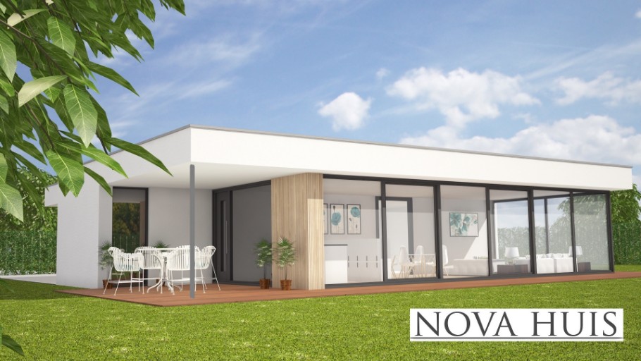 NOVA-HUIS A107 levensloopbestendige woningen casco met Staalframebouw Nederland