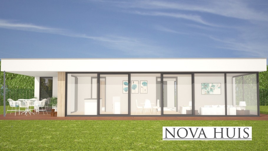 NOVA-HUIS A107 levensloopbestendige woningen casco met Staalframebouw Nederland