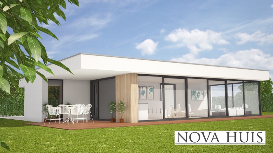 NOVA-HUIS A107 levensloopbestendige woningen casco met Staalframebouw van ATLANTA MBS