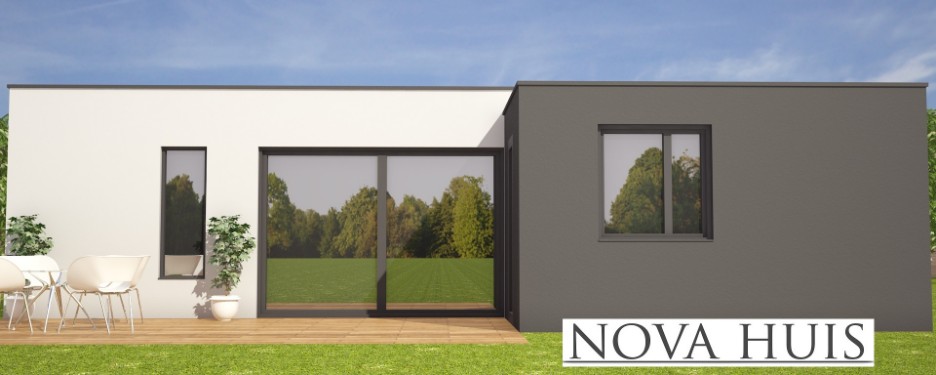 NOVA-HUIS A111 levensloopbestendige bungalow ontwerp en bouw ATLANTA  MBS Staalframebouw