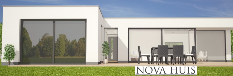 NOVA-HUIS A115 bungalow met slaapkamers levensloopbestendig  staalframebouw Nederland 