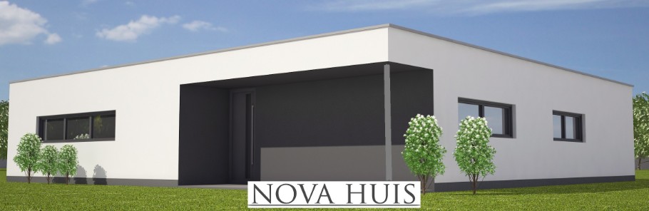 NOVA-HUIS A115 bungalow met slaapkamers levensloopbestendig  staalframebouw Nederland 