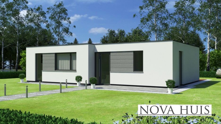 NOVA HUIS A154 Bungalow ontwerpen en bouwen ATLANTA MBS staalframe NOVA HUIS A154 Bungalow ontwerpen en bouwen ATLANTA MBS staalframe