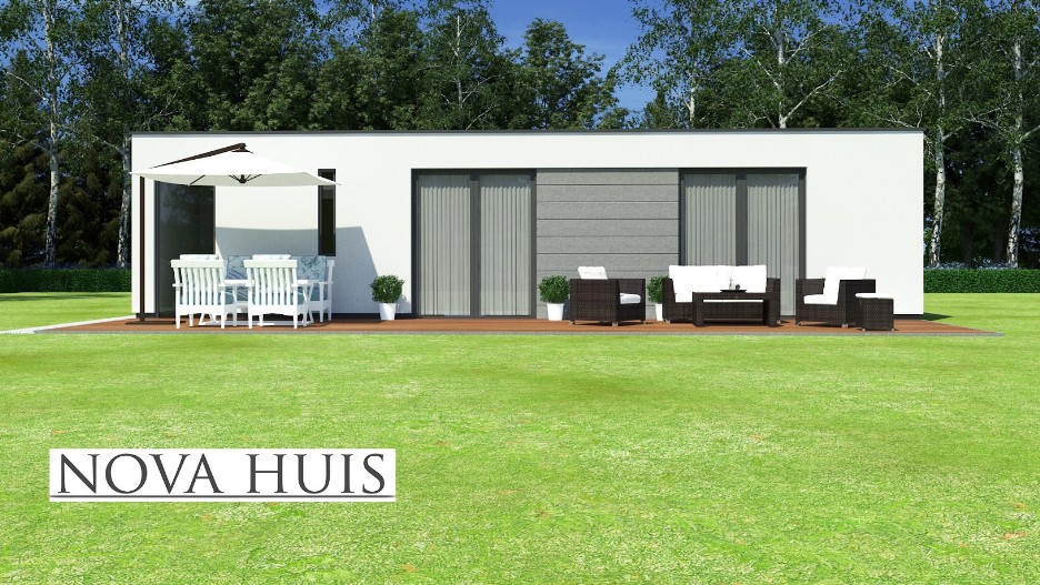 NOVA HUIS A154 Bungalow ontwerpen en bouwen ATLANTA MBS staalframe NOVA HUIS A154 Bungalow ontwerpen en bouwen ATLANTA MBS staalframe