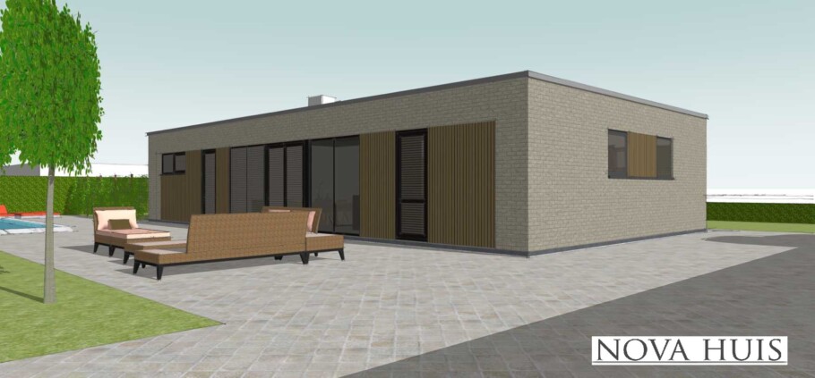 NOVA HUIS A198 levensloopbestendige bungalow met 3 slaapkamers en 2 badkamers