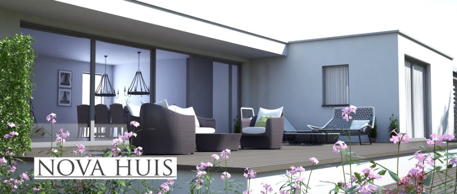 NOVA-HUIS C101 L vorm bungalow levensloopbestendig  Staalframebouw
